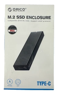 ORICO M2PV-C3 M.2 SSD Gehäuse Adapter M.2 NVMe 10 Gbit/s Type-C Aluminium NEU - Afbeelding 1 van 2