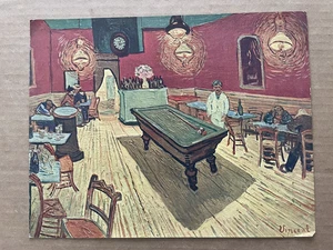 Vintage VINCENT VAN GOGH Night Cafe Illustrated Art Print Billiards Room #43 - Picture 1 of 3