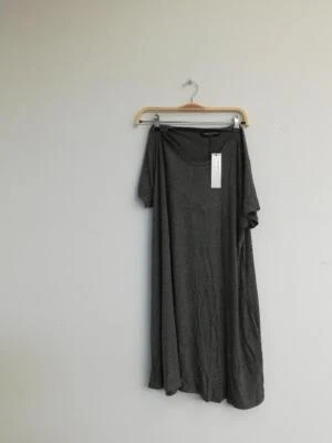 Doublju Women Comfortable Round Neckline 3/4 Sleeve T-Shirts CHARCOAL,S - Изображение 1 из 4