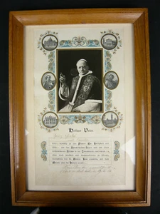 BILD PAPST PIUS XI ABLASSANTRAG MIT PÄPSTLICHEM SIEGEL 1934 - Bild 1 von 7