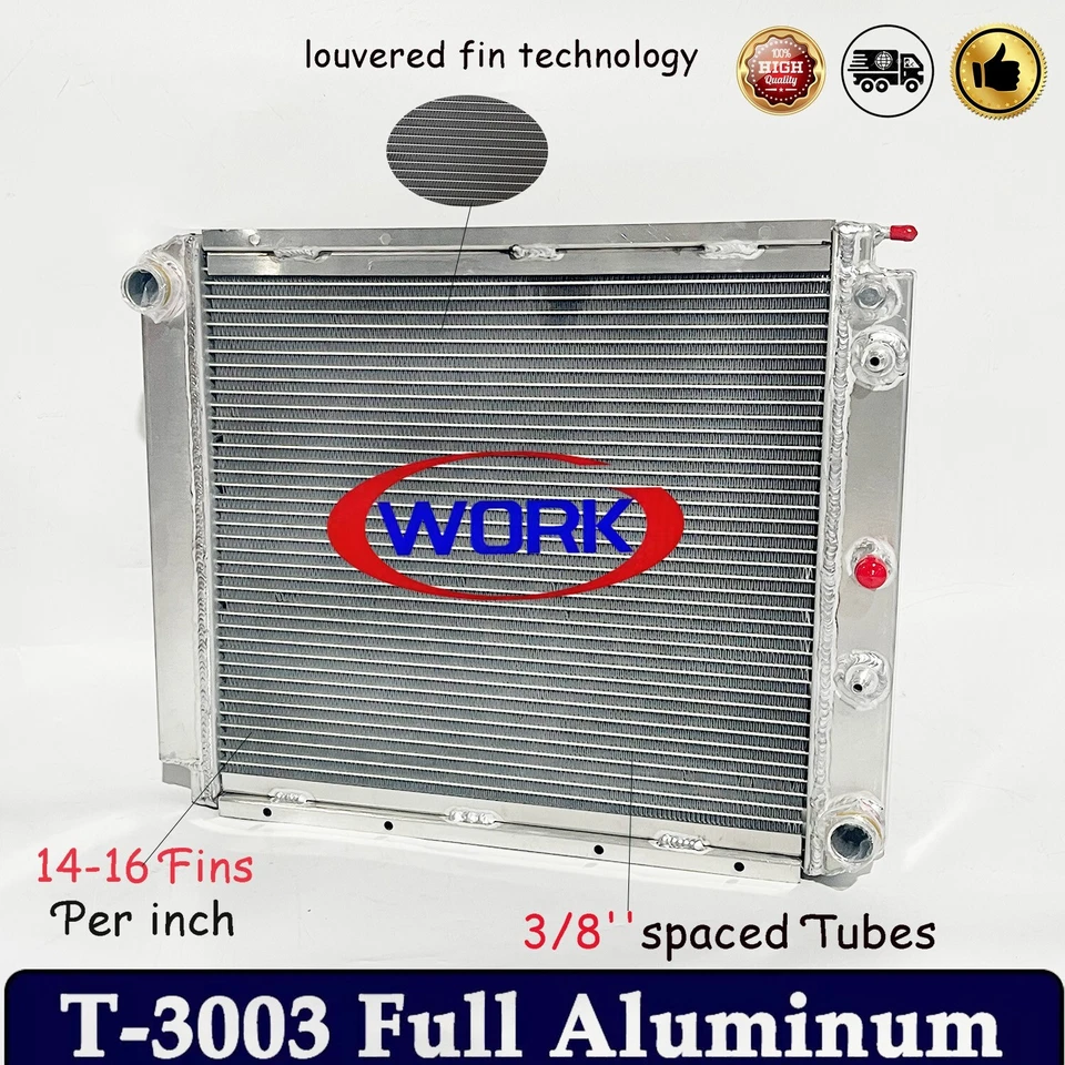 Aluminum Radiator fits Volvo 240 242 244 245 264 265 740 745 760 780 940 DL - Image 1 of 4