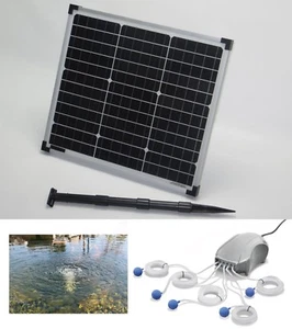 30W Solar Sauerstoff Pumpe 600l/h Teichbelüfter Gartenteich Belüftung Teich OVP  - Bild 1 von 4