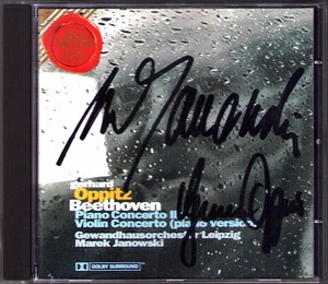Gerhard OPPITZ & Marek JANOWSKI Signed BEETHOVEN Piano Concerto No.2 & 6 RCA CD - Picture 1 of 1