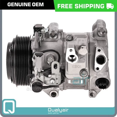 Compresor de aire acondicionado OEM Denso 7SBH17C se adapta a Lexus ES350 / Toyota Highlander, Sien... QR Foto 1 de 4