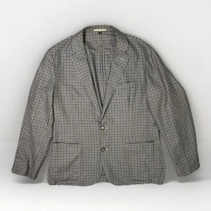 J.Crew Ludlow MOON Worsted British beige blue Plaid Sportcoat blazer 42R $398 - Picture 1 of 11