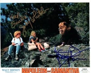 JODIE FOSTER and JOHNNY WHITAKER signed 8x10 NAPOLEON AND SAMANTHA photo - Picture 1 of 1