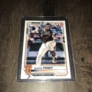 2021 Bowman-Buster Posey #6-San Franciso Giants Catcher-Free Shipping