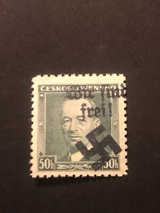 SUDETENLAND WWII-GERMAN OCC.  Local ovpt (OSTRAU) 50 h.  MNH /s1 #525 - Picture 1 of 2