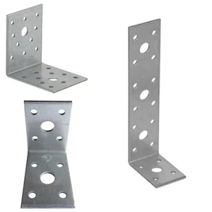 Corner Angle Bracket L shape Heavy Duty Right Metal Galvanised 2.5mm thick  - Picture 1 of 8