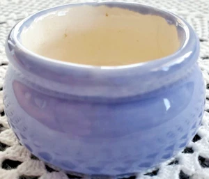 CONDIMENT SIDE DISH HANDMADE CERAMIC FIRES LIGHT PURPLE OR VOTIVE CANDLE HOLDER - Picture 1 of 3
