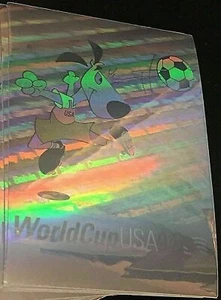 Vintage 1994 Striker Mascot Hologram Upper Deck World Cup USA 94 Soccer Card - Bild 1 von 3