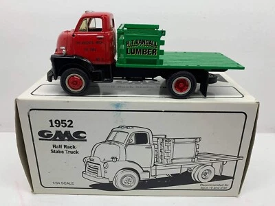1:34 Scale First Gear 1952 GMC Half Rack Stake Truck19-1122 H.T. RANDALL LUMBER - Image 1 of 4
