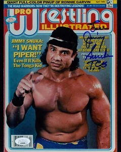 Jimmy Superfly Snuka WWF WWE Signed 8x10 Matte Photo JSA Authenticated - Picture 1 of 2