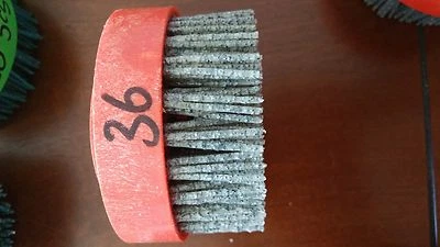 MACTOTEC 4"Antiquing Brush.Granite Stone Marble 5/8 11th & snail lock carbide & diamond