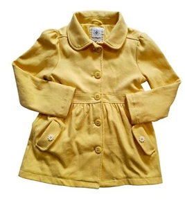 Yellow Gymboree Girls Button-Up Jacket With Daisy Pocket Details Easter Sm (5-6) - Picture 1 of 7