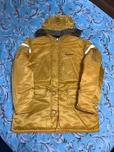 PARKA SUPREME REFLECTIVE CROSS N-3B (XL) (AMARILLO) FW17 NUPTSE CHAQUETA HINCHADA ABRIGO - Imagen 1 de 18