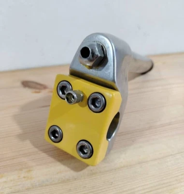 Vtg Old School BMX Kalloy Yellow Stem Freestyle 21.1 Mallet Hutch Dyno SR Haro - Imagem 1 de 4