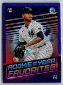 2022 ROOKIE OF THE YEAR FAVORITES PURPLE /250 LUIS GIL NEW YORK YANKEES #ROYF-15