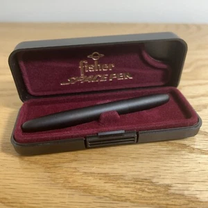Fisher Space Black Pen & Case - Picture 1 of 7