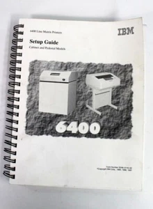 IBM 6400 Line Matrix Printers Setup Guide S246-0116-02 MN951 - Afbeelding 1 van 5