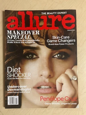 january 2014 Allure magazine Penelope Cruz sexy cover Makeover Special - Image 1 of 4