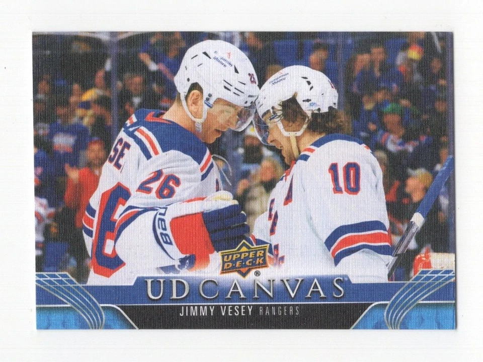 2023-24 UPPER DECK HOCKEY CANVAS JIMMY VESEY NEW YORK RANGERS #C53 - Image 1 of 1