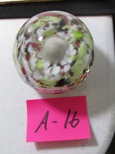 A-16 OLD VINTAGE GLASS BLOWN ART PAPER WEIGHT MULTI COLOR DESIGN - Picture 1 of 1