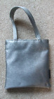 Fabretti Accessories Shimmery Grey Clutch Bag with Zip Top and Handles.17cm wide