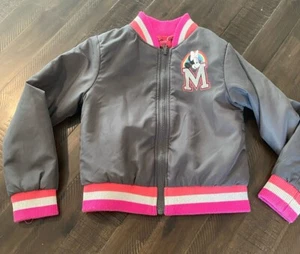 Disney Minnie Mouse Unicorns Are Real Full Zip Double-Sided Jacket Girls 4T - Picture 1 of 7
