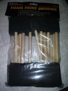 Paquete de 24 pinceles de pintura de espuma surtidos (1",2",3",4") - Imagen 1 de 3