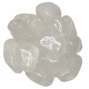 3 lbs Crystal Quartz Tumbled Stones - Grade 1 - Large - 1.25" to 1.75" Avg. - Picture 1 of 3