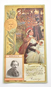 Lefèvre - nützliche Karte Werbung Celeb Brieux Biscuiterie Lu - Bild 1 von 2