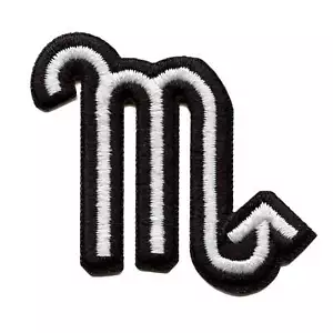 Scorpio Astrological Zodiac Symbol Patch Horoscope Scorpion Sign Embroidered Iro - Picture 1 of 2