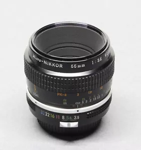 Nikon Micro-Nikkor 55mm f/3.5 NON-AI Mount Manual Focus Macro Lens - Picture 1 of 13
