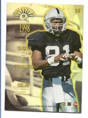 Tim Brown Napoleon Kaufman 1998 Collector's Edge Advantage Prime Connection #18 - Image 1 of 2