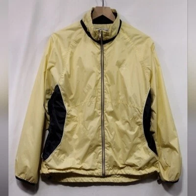 Chaqueta cortavientos Wilson vintage para mujer L amarilla retro años 90 Y2K informal cómoda Foto 1 de 4