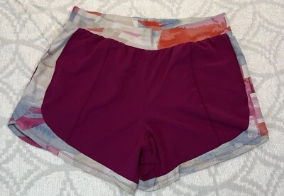 TEK GEAR Shorts Women Sz 1X DryTEK Athletic Magenta Pockets Stretch Gym Workout - Image 1 of 4