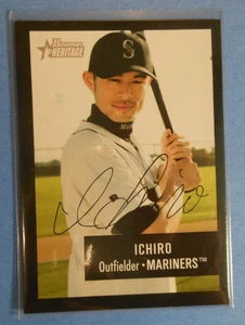 2003 Bowman Heritage - Black Border - Ichiro Suzuki Thick card#65 Hall of Famer - Picture 1 of 5