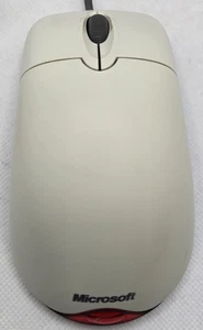 Microsoft Wheel Mouse Optical USB 1.1A White X08-70400 Vintage Tested Working - Picture 1 of 9