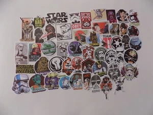 Star Wars # 3 adesivi, decalcomanie - Darth Vader, R2D2, Chewy, Luke, Hans, Yoda - Foto 1 di 3