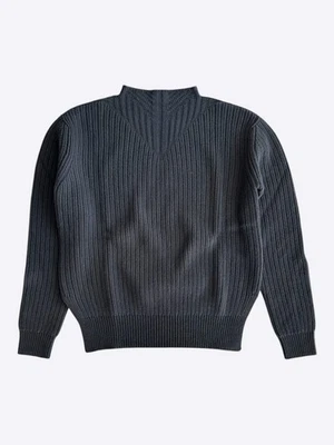 Suéter tejido Rick Owens negro pescador Foto 1 de 4