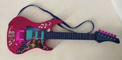 Guitarra Eléctrica Barbie Rock 'N Royals Película Juguete con Correa Probada y Funciona Foto 1 de 4