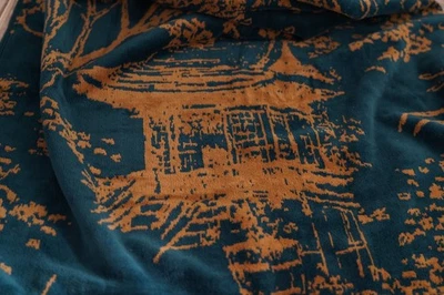 Christy ~ JAPONÉS ARCE & TEMPLE ~ Toalla de baño BNWT verde azulado grande Foto 1 de 4