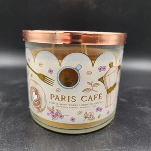 NEW Bath & Body Works Paris Cafe 3-Wick Candle 14.5 oz Coffee Vanilla - Picture 1 of 9
