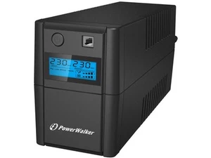 4260074976519 UPS POWER WALKER LINE-IN 650VA 2x230V PL USB LCD PowerWalker - Foto 1 di 4