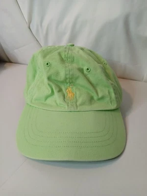 Винтажный Ralph Lauren ремень LIME зеленый бейсбольная кепка поло логотип с надписью шляпа - Изображение 1 из 4