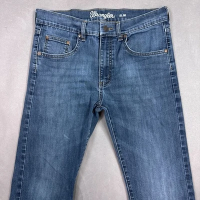 Pantalones de mezclilla Wrangler Jeans para hombre 32x31 azul retro vaquero occidental rectos ajustados Foto 1 de 4