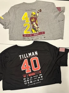 T-shirt uomo Pat’s Run 42 Pat Tillman nero grigio e poliestere manica corta grande - Foto 1 di 12