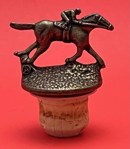 Blanton’s Bourbon Whisky Corcho Botella Tapón Letra "A" Carrera Caballo y Jinete - Imagen 1 de 7