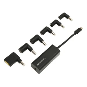 USB C DC Power Adapter 65W Automatic Voltage Regulation 5.5x2.1mm Female To NEW - Afbeelding 1 van 12